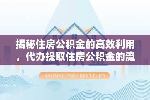 阳西揭秘住房公积金的高效利用，代办提取住房公积金的流程与技巧