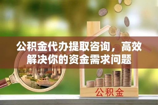 阳西公积金代办提取咨询，高效解决你的资金需求问题