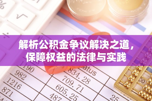 阳西解析公积金争议解决之道，保障权益的法律与实践