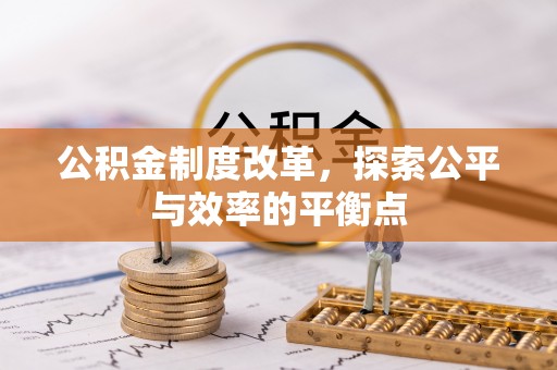 阳西公积金制度改革，探索公平与效率的平衡点