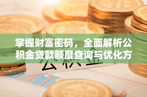 阳西掌握财富密码，全面解析公积金贷款额度查询与优化方案