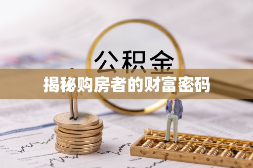 阳西揭秘购房者的财富密码